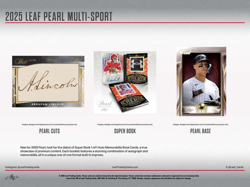 2025 LEAF PEARL MULTI-SPORT